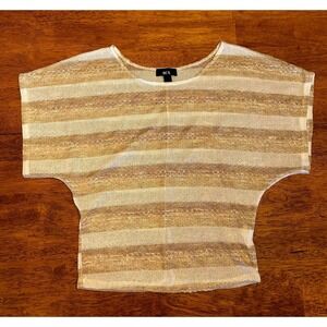 BCX Y2K striped knit‎ top small